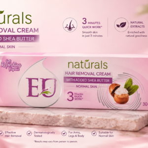 naturals hair removal cream with shea butter – smooth & radiant skin | normal skin