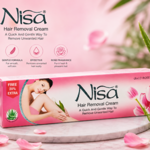 nisa hair removal cream rose – smooth & gentle hair removal with aloe vera