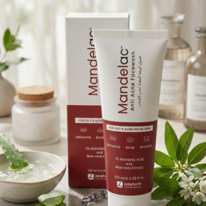 mandelac anti acne face wash – 3% mandelic acid & aloe vera extract for oily & acne prone skin